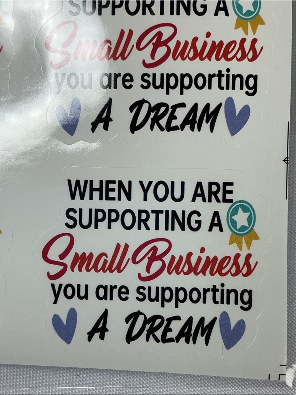 30 Small Business Support Stickers You Are Supporting A Dream Labels - Picture 2 of 3